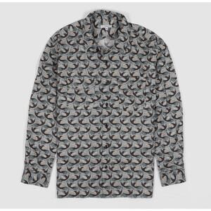 NEW ENGINEERED GARMENTS men's classic shirt in bird print lawn